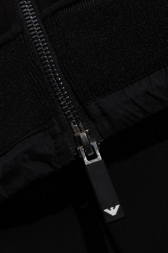  엠포리오 아르마니 스웨터 후드티 블랙 - EMPORIO ARMANI