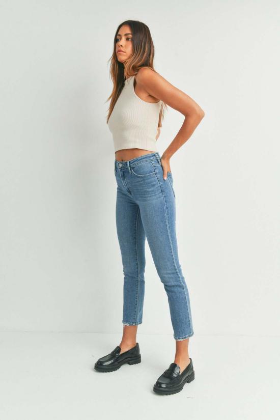  저스트 블랙 데님 데님 팬츠 아이코닉 릴렉스드 스키니 - JUST BLACK DENIM