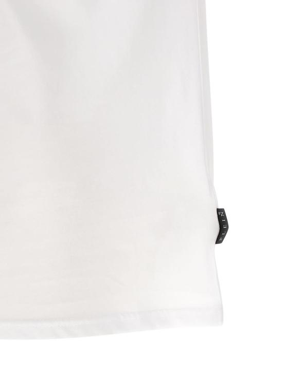  필립 플레인 탑 육각형 티셔츠 화이트/블랙 - PHILIPP PLEIN