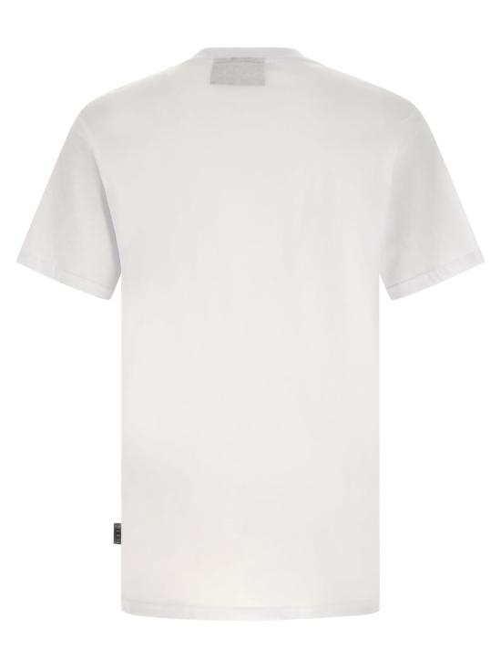  필립 플레인 탑 육각형 티셔츠 화이트/블랙 - PHILIPP PLEIN