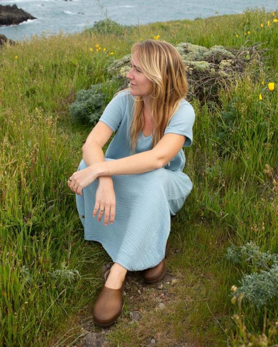  어니스트 코튼 롱 원피스 롱 그윈 드레스 - HONEST COTTON