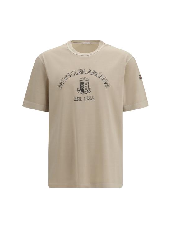 26SS 몽클레어 반팔 티셔츠 L10918C0001389BAL 268 BEIGE