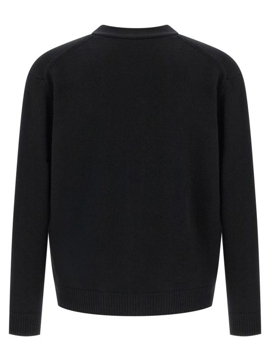  메종키츠네 가디건 메종 키츠네 폭스 헤드 카디건 블랙 - MAISON KITSUNE