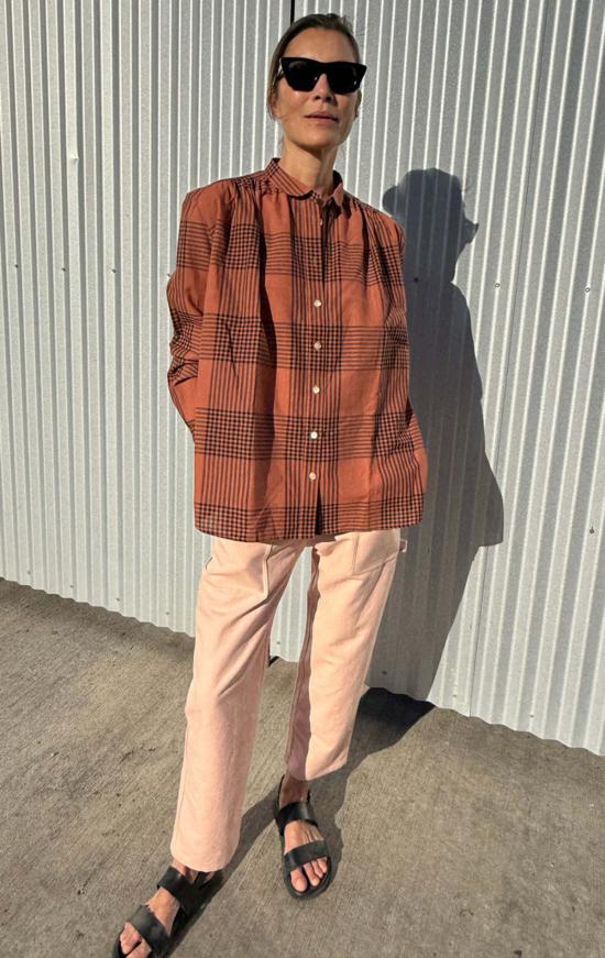  투 크롭 팬츠 카펜터 팬츠 블러쉬 - TWO