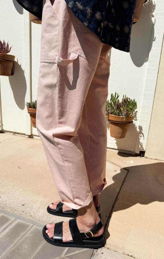  투 크롭 팬츠 카펜터 팬츠 블러쉬 - TWO