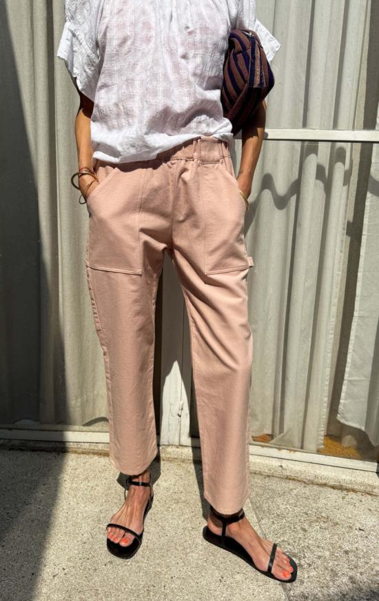  투 크롭 팬츠 카펜터 팬츠 블러쉬 - TWO