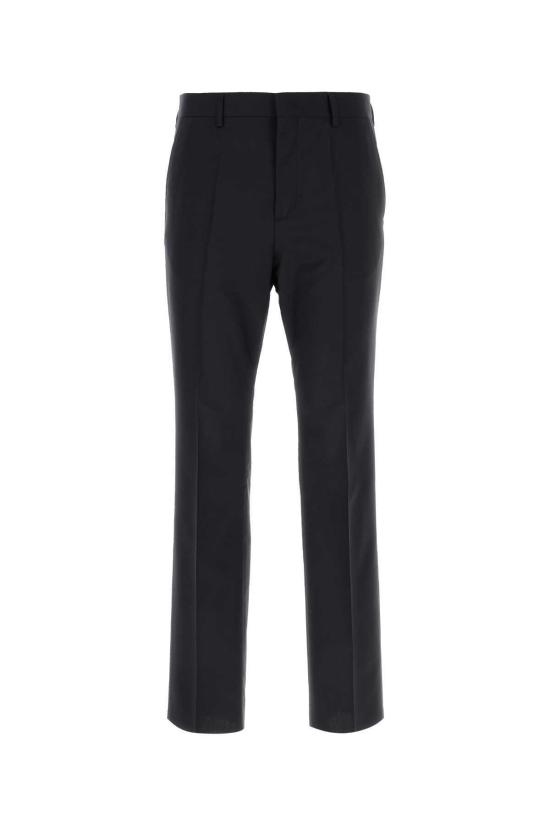  발렌티노 가라바니 스트레이트 팬츠 울 블렌드  네이비