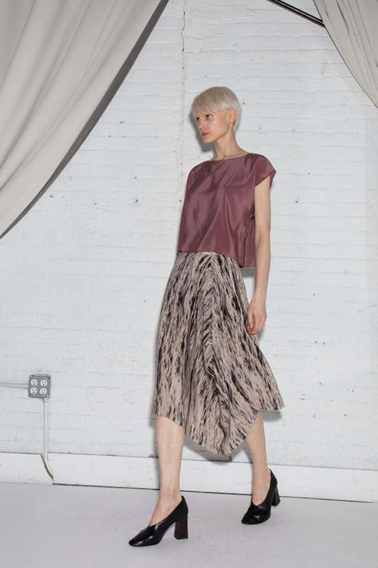  에이치 프레드릭손 미디 스커트 H. Fredriksson 드립 스커트 웨이브 - H FREDRIKSSON