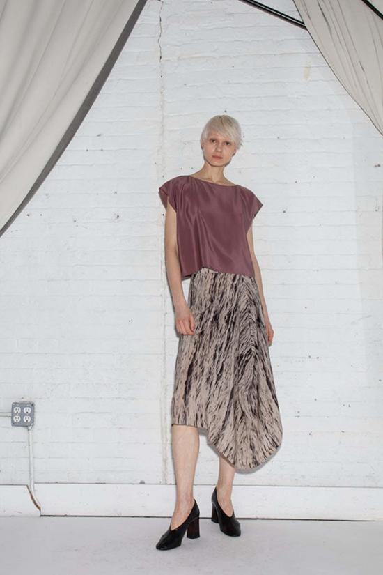  에이치 프레드릭손 미디 스커트 H. Fredriksson 드립 스커트 웨이브 - H FREDRIKSSON