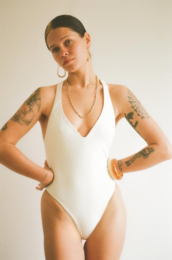  마레 퍼페투아 원피스 수영복 트위스트 원피스 문스톤