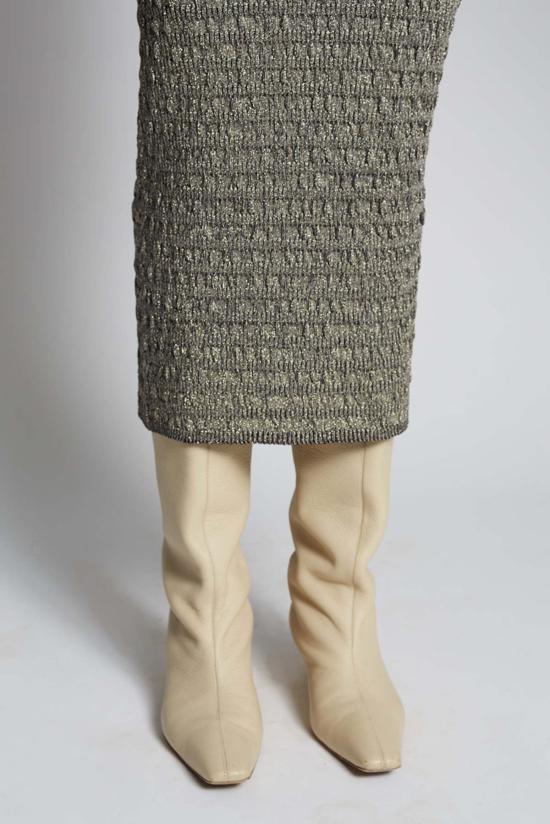  일레븐 식스 미디 스커트 캐리 루렉스 튜브 스커트 그레이 - ELEVEN SIX