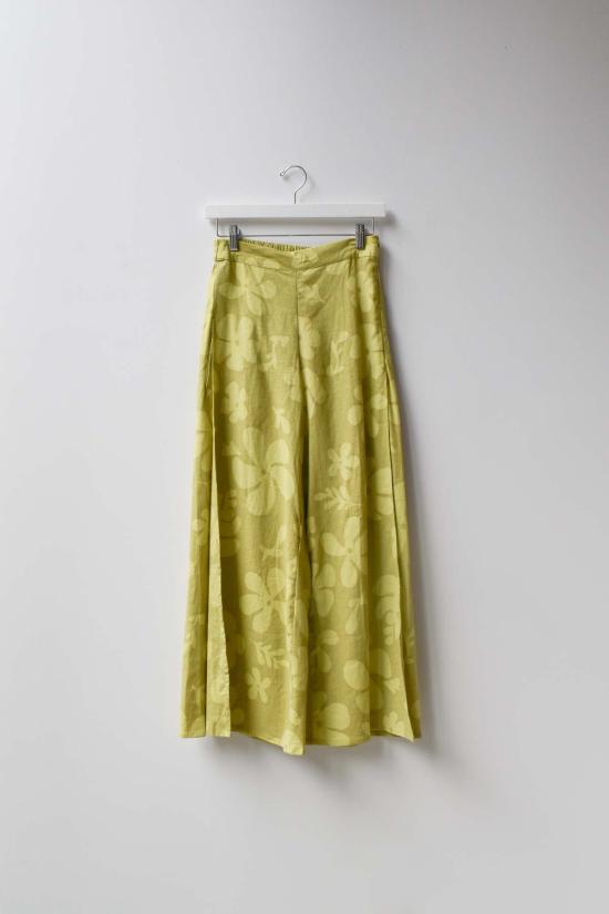  at Dawn. 스트레이트 팬츠 새벽에. 꽃무늬 옆트임 와이드 팬츠 - OTHER BRANDS