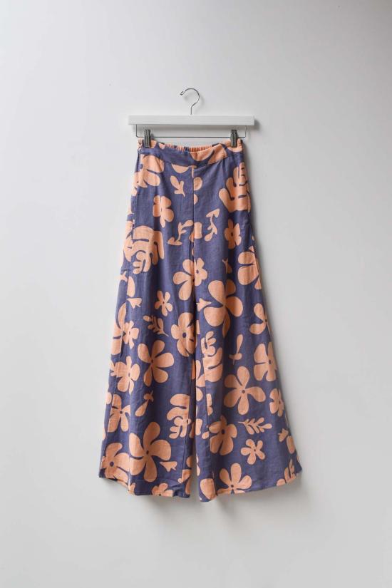  at Dawn. 스트레이트 팬츠 새벽에. 꽃무늬 옆트임 와이드 팬츠 - OTHER BRANDS