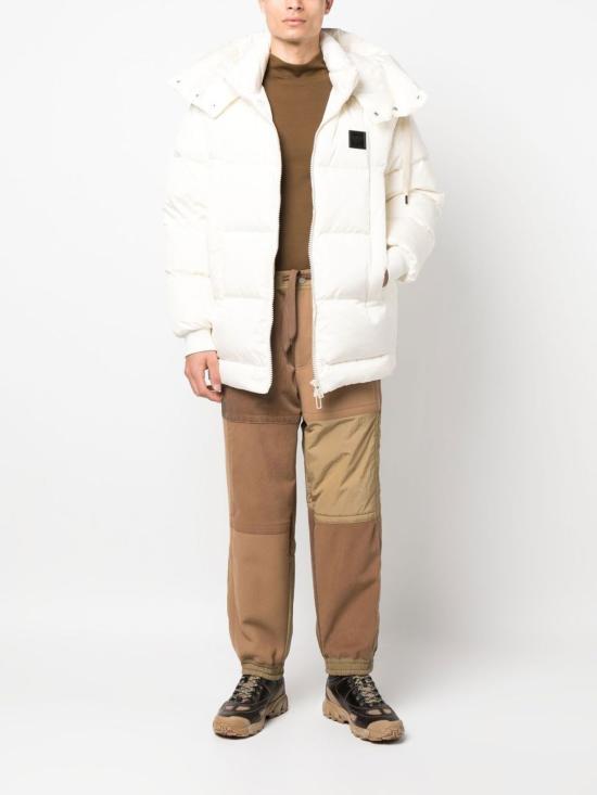  엠포리오 아르마니 패딩 화이트 숏 다운 재킷 - EMPORIO ARMANI