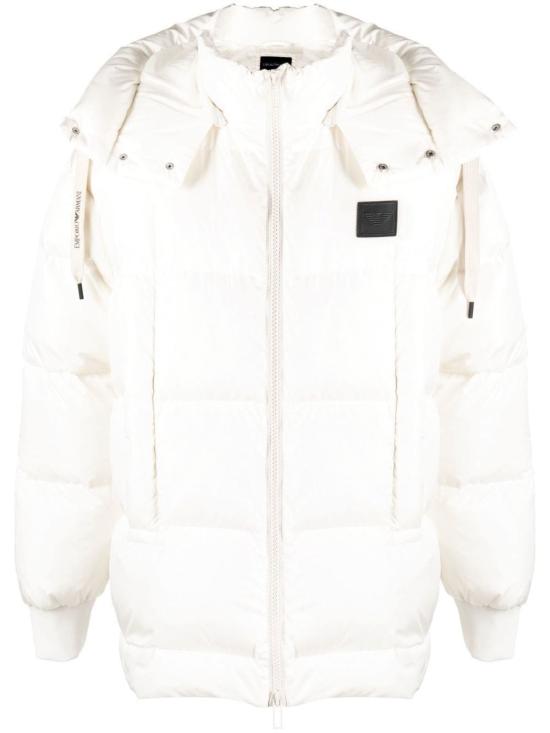  엠포리오 아르마니 패딩 화이트 숏 다운 재킷