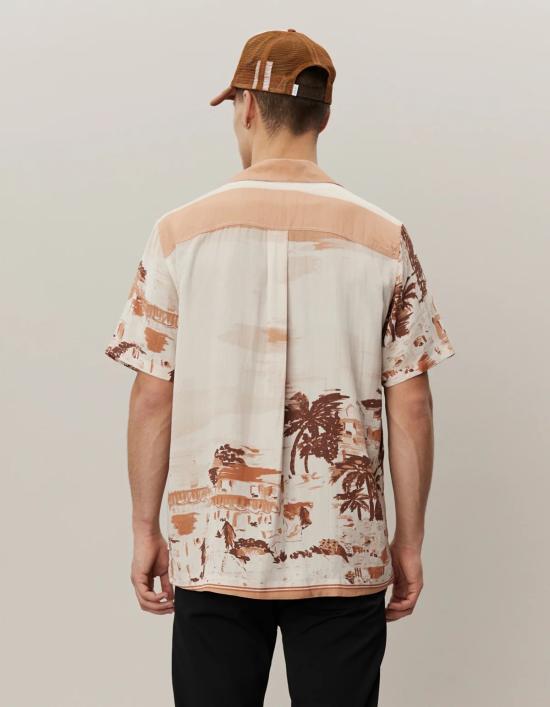  레듀 반팔 셔츠 레 두 코스탈 Aop Ss - LES DEUX