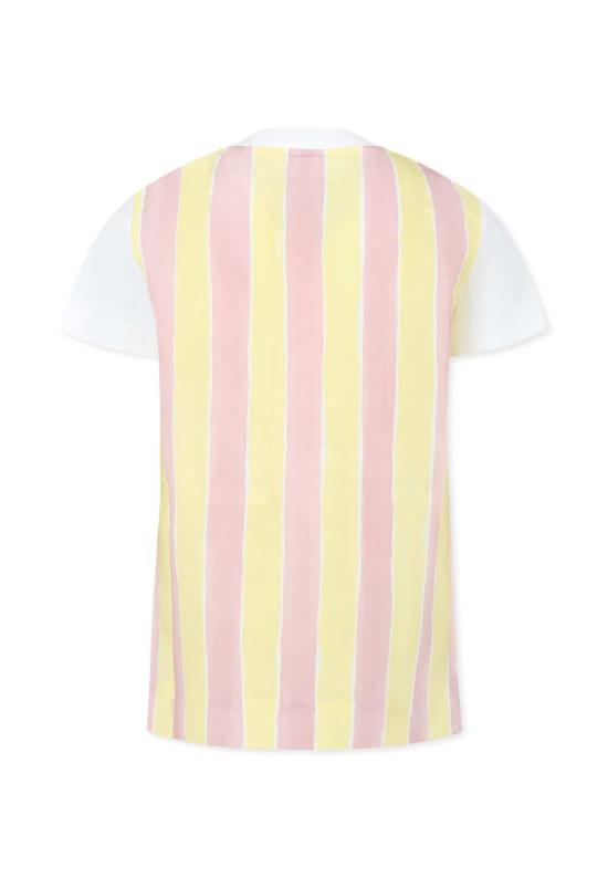  [키즈] 펜디 티셔츠 로고 티셔츠 (화이트/멀티컬러) 아동용 - FENDI