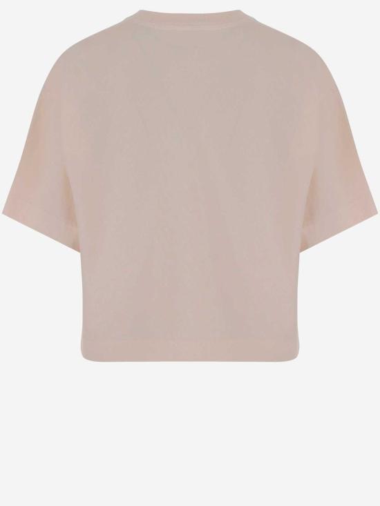  오트리 반팔 티셔츠 파스텔 핑크 코튼 티셔츠 파스텔 핑크 - AUTRY