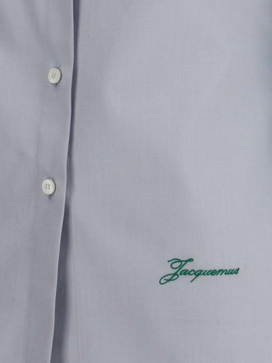 자크뮈스 탑 Jacquemus La Chemise De 의상 셔츠 라이트 그레이 - JACQUEMUS