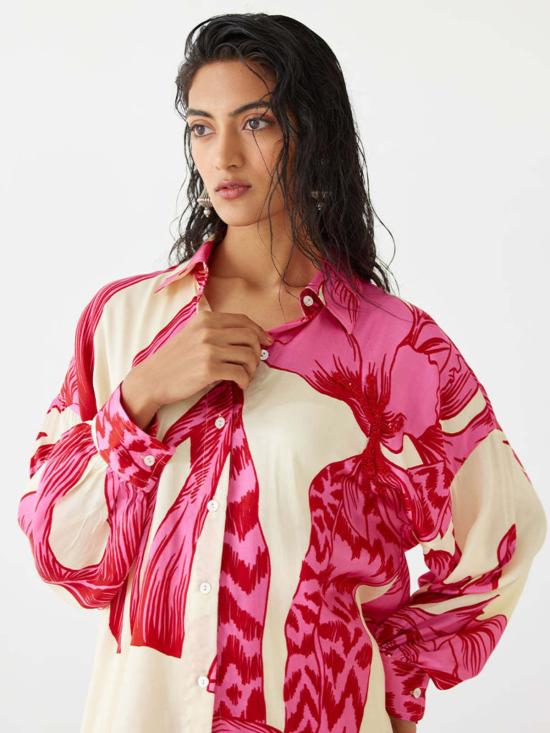  IKKIVI 스트레이트 팬츠 이키비 아프로디테 코디 세트 핑크 - OTHER BRANDS