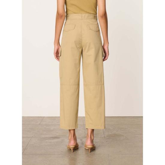  바네사브루노 크롭 팬츠 Vanessa Bruno Edan 팬츠 밀리타이어 - VANESSA BRUNO