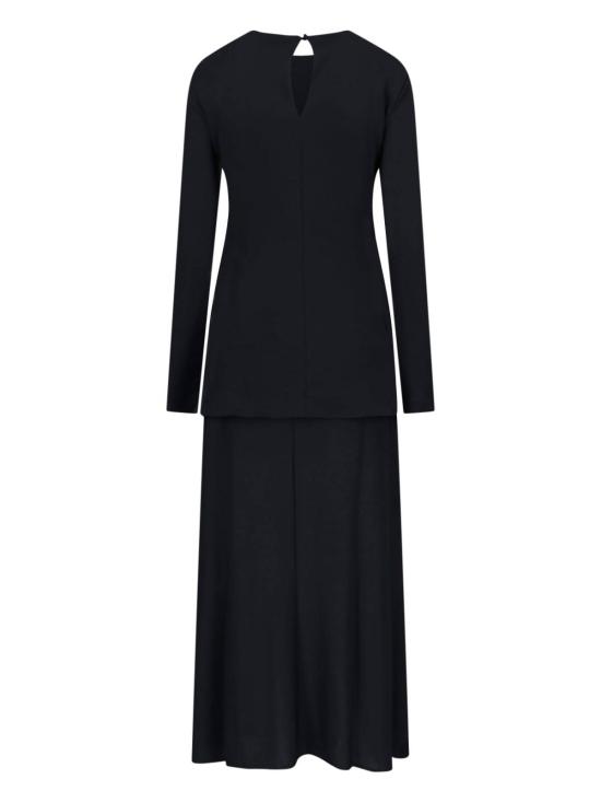  질샌더 롱 원피스 질 샌더 블랙 롱 슬리브 맥시 드레스 - JIL SANDER