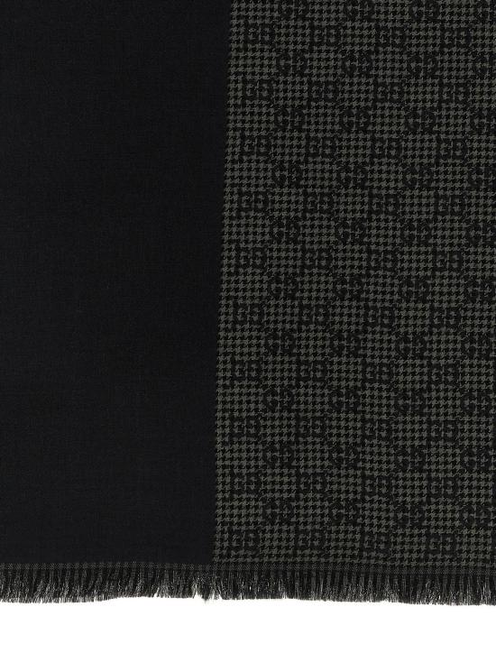  구찌 머플러/스카프 울 실크 스카프 블랙 - GUCCI