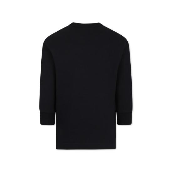  [키즈] 디젤 풀오버 아동용  로고 스웨트셔츠 블랙 - DIESEL