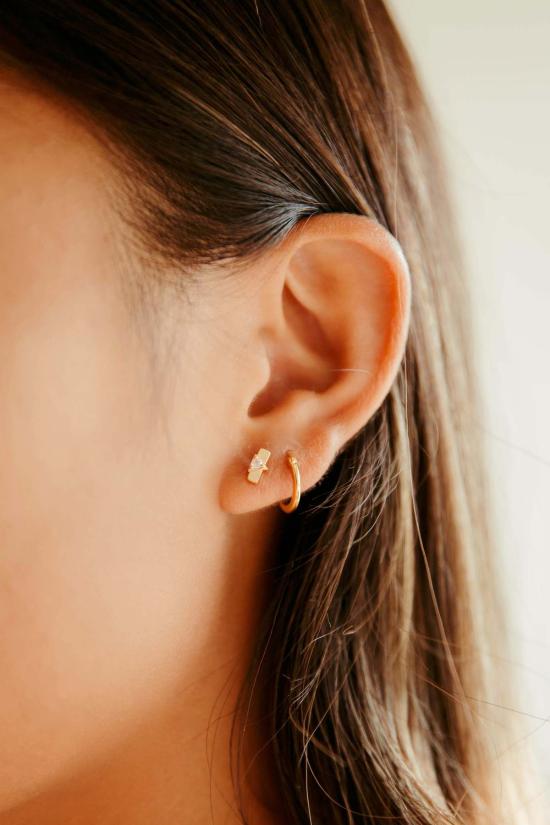  시에라 윈터 주얼리 이어링 케이트 후프  골드 베르메일 - SIERRA WINTER JEWELRY