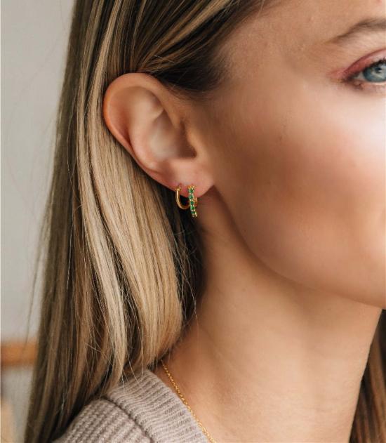  시에라 윈터 주얼리 이어링 케이트 후프  골드 베르메일 - SIERRA WINTER JEWELRY