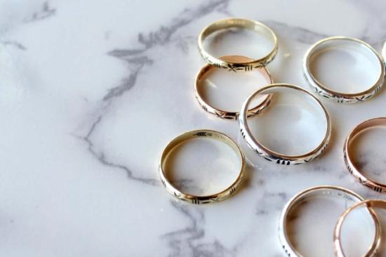  시에라 윈터 주얼리 반지 더스트 데빌 링 14K 옐로우 골드 - SIERRA WINTER JEWELRY