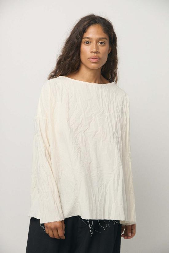  앨범 디 파밀리아 반팔 티셔츠 Album Di Famiglia 크링클 코튼 롱슬리브 탑 - ALBUM DI FAMIGLIA