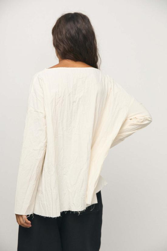  앨범 디 파밀리아 반팔 티셔츠 Album Di Famiglia 크링클 코튼 롱슬리브 탑 - ALBUM DI FAMIGLIA