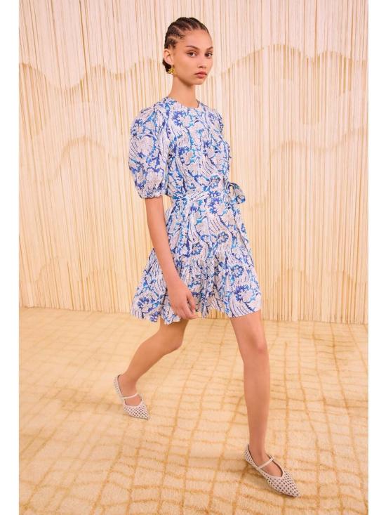  울라 존슨 숏 원피스 로잘리 반팔 미니 드레스