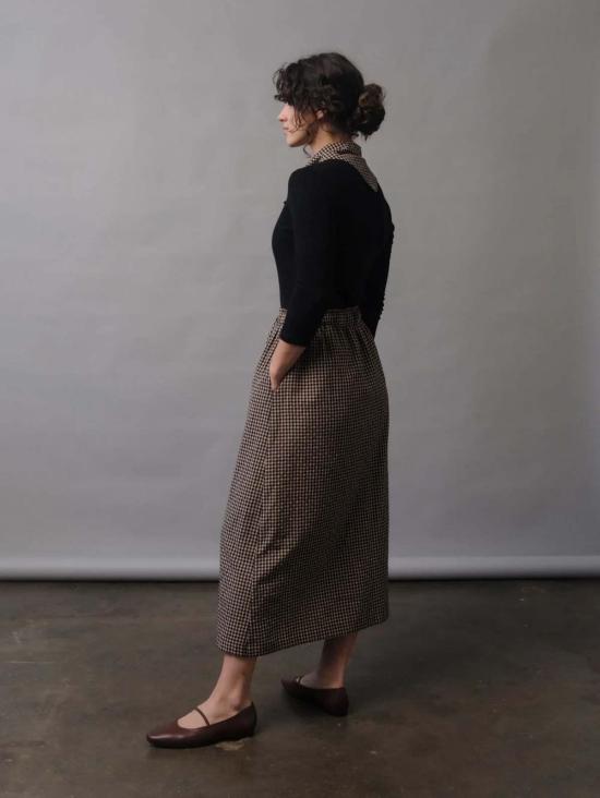  REIFhaus 롱 스커트 레이 파우스 이슬라 스커트 하비스트 깅엄 - OTHER BRANDS