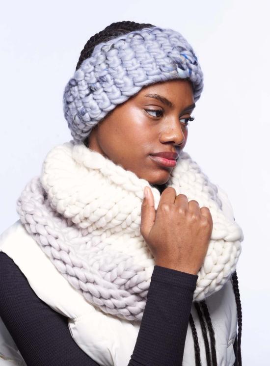  Mischa Lampert 머플러/스카프 미샤 램퍼트 화이트 | 백랍 대형 스너드 - OTHER BRANDS