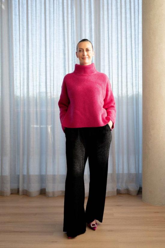  Lindsay Nicholas New York 터틀넥 린지 니콜라스 뉴욕 텍스처드