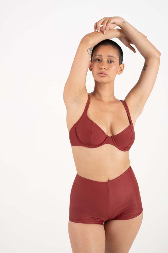  Galamaar 비키니 수영복 갈라마르 빌리 와이어 톱 가넷 - OTHER BRANDS