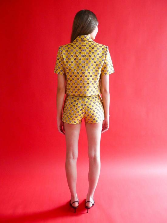  Anna Valentina 숏팬츠 오브리 쇼트 이탈리안 플로럴 자카드 - OTHER BRANDS