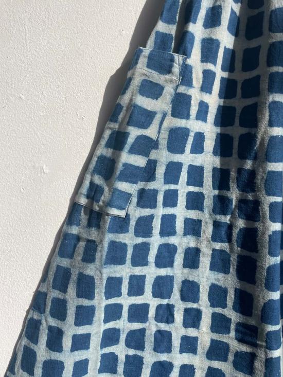  Happy French Gang 롱 스커트 해피 프렌치 갱 틸다 스커트 인디고 빅 스퀘어 - OTHER BRANDS