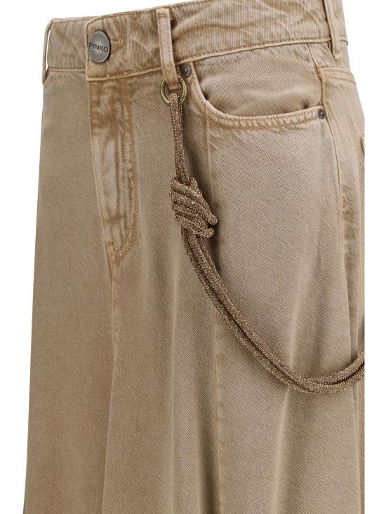 26SS 핑코 롱 스커트 104647A33R C88 BEIGE - PINKO