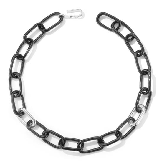  제인 다렌스부르그 목걸이/팬던트 제인 다렌스버그 초커 블랙/실버