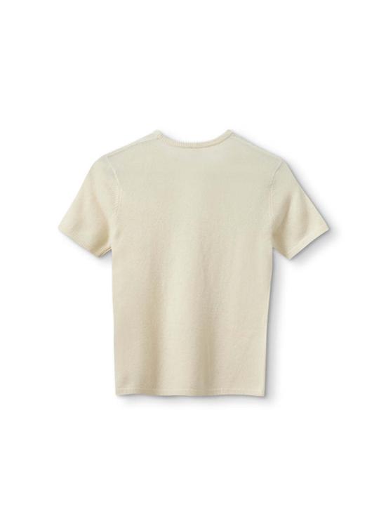  더 가먼트 반팔 티셔츠 가먼트 코모 니트 티 크림 - THE GARMENT