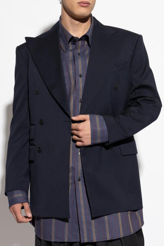  비비안웨스트우드 수트 자켓 비비안 웨스트우드 더블 브레스티드 블레이저 블루 - VIVIENNE WESTWOOD