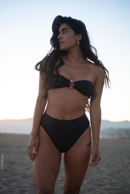  Galamaar 비키니 수영복 갈라마르 하이킥 브리프 느와르