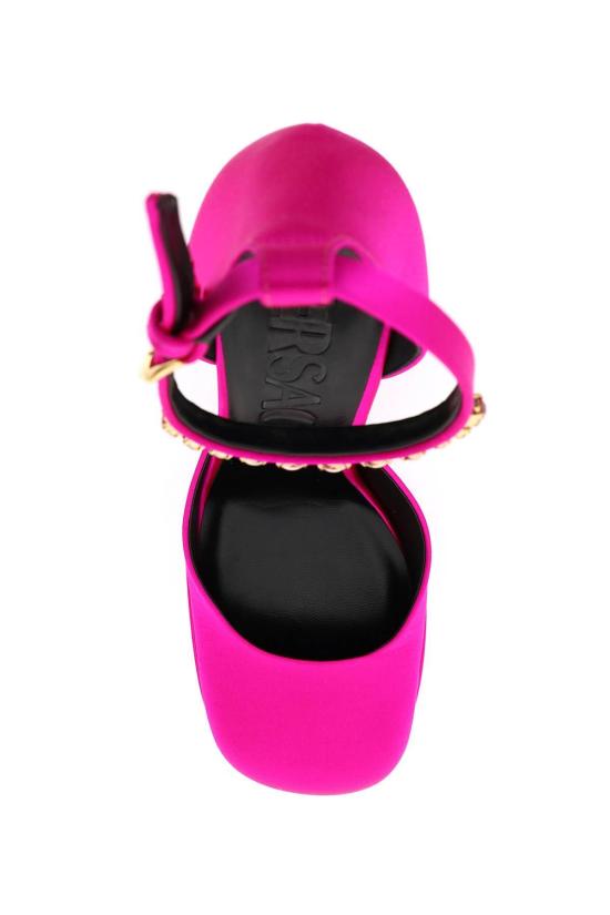  베르사체 힐/펌프스 메두사 에비타스 플래토 펌프스 핑크 - VERSACE