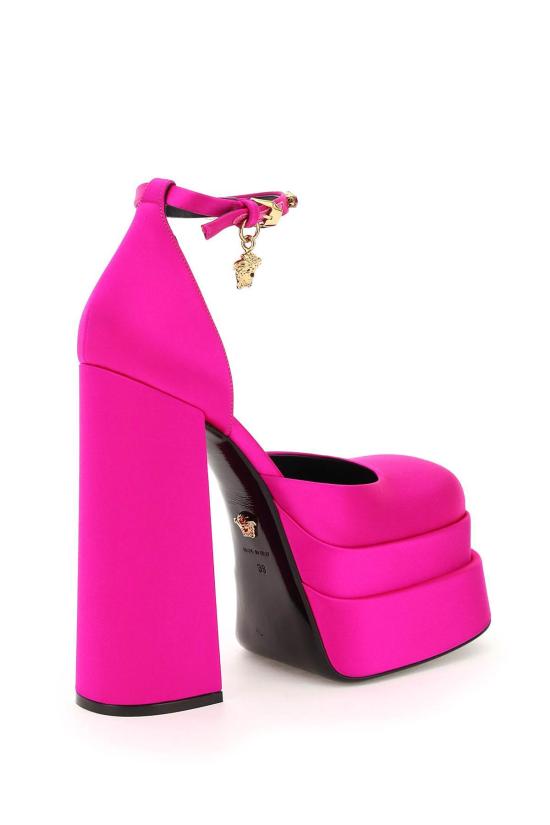  베르사체 힐/펌프스 메두사 에비타스 플래토 펌프스 핑크 - VERSACE