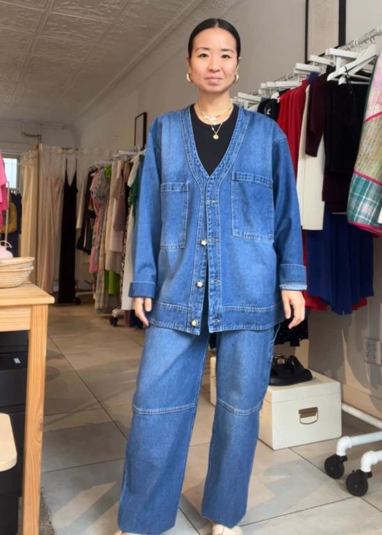  에 티그르 가디건 Et Tigre Miguel 데님 카디건 - ET TIGRE