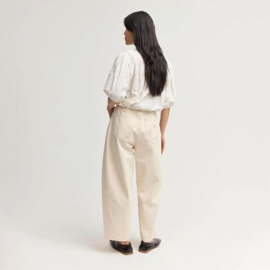  Rentrayage 데님 팬츠 렌트레이지 실버레이크 엘라스틱 웨이스트 진 에크루 - OTHER BRANDS