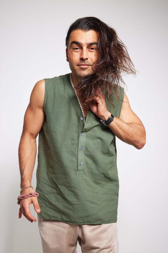  시커 민소매 티셔츠 베이스볼 V 탱크 멀티